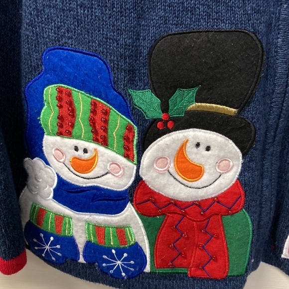 Tiara International Women’s Christmas Sweater size XL Cotton EUC - Picture 6 of 9